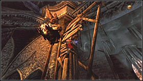 Zanim zajmiemy się rozwiązaniem tutejszej zagadki dobrze byłoby zbadać górne balkoniki w poszukiwaniu nowych sekretów - Etap 4 - Refectory (2) | Rozdział 6 | Solucja Castlevania Lords of Shadow - Castlevania: Lords of Shadow - poradnik do gry