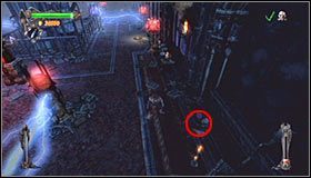 Wykorzystaj chwilę do rozejrzenia się po okolicy (cut-scenka) i następnie uderz w przycisk znajdujący się najbliżej Ciebie #1 - Etap 2 - Electric Laboratory (1) | Rozdział 7 | Solucja Castlevania - Castlevania: Lords of Shadow - poradnik do gry