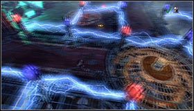 Wejdź do znacznie większego pomieszczenia #1 i poświęć chwilę na zapoznanie Cię z rozmieszczeniem interaktywnych obiektów (cut-scenka) - Etap 2 - Electric Laboratory (1) | Rozdział 7 | Solucja Castlevania - Castlevania: Lords of Shadow - poradnik do gry