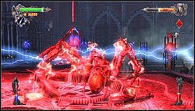 Założeniem tego ataku jest szybkie uderzenie w przycisk #1, co doprowadzi do utraty przez bossa znacznej ilości punktów zdrowia #2 - Etap 2 - Electric Laboratory (2) | Rozdział 7 | Solucja Castlevania - Castlevania: Lords of Shadow - poradnik do gry