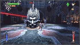 Tuż po podniesieniu soczewki zatrzaśnie się za Tobą krata i zmuszony zostaniesz do rozpoczęcia pojedynku ze Swordmasterem - Etap 3 - Chromatic Observatory (1) | Rozdział 7 | Solucja Castlevania - Castlevania: Lords of Shadow - poradnik do gry