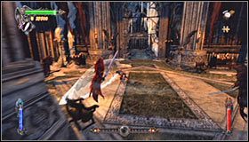 Schowaj teraz czerwoną soczewkę (wybierz ją i wciśnij prawy trigger), a następnie wysuń zieloną soczewkę #1 - Etap 3 - Chromatic Observatory (1) | Rozdział 7 | Solucja Castlevania - Castlevania: Lords of Shadow - poradnik do gry