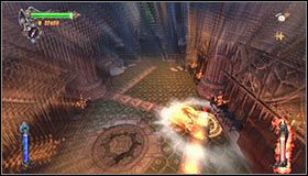 Skieruj się teraz w stronę dolnej części ekranu i ustaw w miejscu, w którym przystąpisz do rozwiązania nowej zagadki #1 - Etap 3 - Chromatic Observatory (1) | Rozdział 7 | Solucja Castlevania - Castlevania: Lords of Shadow - poradnik do gry