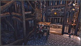 Wejdź do środka i zbadaj ciało poległego sojusznika #1, dzięki czemu pozyskasz Shadow Magic Gem (Klejnot magii cienia) - Etap 3 - Chromatic Observatory (2) | Rozdział 7 | Solucja Castlevania - Castlevania: Lords of Shadow - poradnik do gry