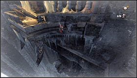 Za pierwszym ciałem poległego sojusznika nie będziesz się musiał daleko rozglądać, gdyż jest ono na balkoniku, na którym rozpoczyna się ten etap #1 - Etap 1 - Outer Wall (1) | Rozdział 8 | Solucja Castlevania Lords of Shadow - Castlevania: Lords of Shadow - poradnik do gry