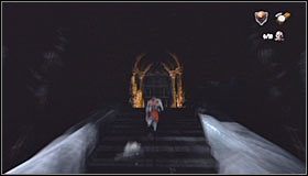 Ruszaj po schodach na górę, a po wyjściu na zewnątrz biegnij w prawo #1, korzystając z kolejnego wąskiego mostku - Etap 1 - Outer Wall (2) | Rozdział 8 | Solucja Castlevania Lords of Shadow - Castlevania: Lords of Shadow - poradnik do gry