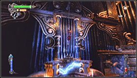 Założeniem tej sceny jest dwukrotne odbicie się od ściany, gdyż drugie odbicie będzie znacznie silniejsze #1 - Etap 2 - The Clockwork Tower (1) | Rozdział 8 | Solucja Castlevania - Castlevania: Lords of Shadow - poradnik do gry