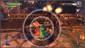 Do zaliczenia będzie pięć scenek QTE - cztery szybkie uderzenia w okolice mechanicznej głowy #1 i jeden cios kończący całą bitwę #2 - Etap 2 - The Clockwork Tower (2) | Rozdział 8 | Solucja Castlevania - Castlevania: Lords of Shadow - poradnik do gry