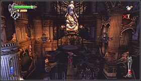 Ponownie podejdź do obrotowego mechanizmu #1, dzięki któremu doprowadzisz do wysunięcia się metalowego elementu i podniesienia centralnej konstrukcji - Etap 2 - The Clockwork Tower (2) | Rozdział 8 | Solucja Castlevania - Castlevania: Lords of Shadow - poradnik do gry