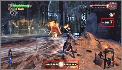 W celu zaliczenia wyzwania musisz w trakcie pojedynku z Olroxem utrzymywać pasek Combat Focus na maksymalnym poziomie przez co najmniej 60 sekund - Etap 3 - Olrox (2) | Rozdział 8 | Solucja Castlevania Lords of Shadow - Castlevania: Lords of Shadow - poradnik do gry