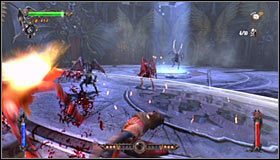 Charakterystyczną cechą tej potyczki jest to, że nie będziesz mógł zadawać Carmilli żadnych obrażeń - Etap 4 - The Throne Room (1) | Rozdział 8 | Solucja Castlevania Lords of Shadow - Castlevania: Lords of Shadow - poradnik do gry