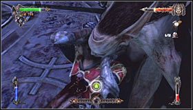 Podstawową zmianą w trakcie tej fazy bitwy jest zmniejszony rozmiar areny - Etap 4 - The Throne Room (1) | Rozdział 8 | Solucja Castlevania Lords of Shadow - Castlevania: Lords of Shadow - poradnik do gry