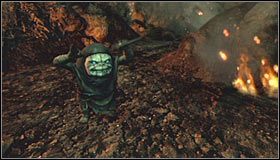 Po raz kolejny się rozbujaj i wykonaj podwójny skok, tym razem próbując dolecieć do krawędzi #1, której główny bohater musi się złapać - Etap 1 - Bones Forest (2) | Rozdział 9 | Solucja Castlevania Lords of Shadow - Castlevania: Lords of Shadow - poradnik do gry