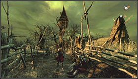 Poziom ten rozpocznie się od dłuższej rozmowy z Babą Jagą #1, z której dowiesz się, iż będziesz musiał pozyskać dla wiedźmy trzy klucze - Etap 2 - Woes Moor (1) | Rozdział 9 | Solucja Castlevania Lords of Shadow - Castlevania: Lords of Shadow - poradnik do gry