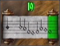 Zwróć uwagę na widoczną u dołu ekranu przesuwającą się linię melodyjną, a w szczególności na licznik (screen) - Etap 3 - The Music Box (1) | Rozdział 9 | Solucja Castlevania Lords of Shadow - Castlevania: Lords of Shadow - poradnik do gry