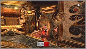 Ustaw teraz cylindry w pokazanej na pierwszym screenie kolejności #1 - czerwony, karmazynowy, zielony - Etap 3 - The Music Box (1) | Rozdział 9 | Solucja Castlevania Lords of Shadow - Castlevania: Lords of Shadow - poradnik do gry