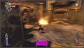 Musisz tu wykonać dobrze znany Ci ruch, a mianowicie przewrót (lewy trigger) pod nieaktywnymi mechanizmami #1 - Etap 3 - The Music Box (2) | Rozdział 9 | Solucja Castlevania Lords of Shadow - Castlevania: Lords of Shadow - poradnik do gry