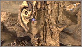 Po wylądowaniu na niewielkiej skalnej półce wykonaj skok w stronę pobliskiej krawędzi #1 - Etap 1 - Titan Graveyard (1) | Rozdział 10 | Solucja Castlevania Lords of Shadow - Castlevania: Lords of Shadow - poradnik do gry