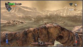 Dokładnie zbadaj miejsce, w którym znajdowała się trumna, a odnajdziesz pierwszą runę tytana (Titans Rune) #1 - Etap 1 - Titan Graveyard (2) | Rozdział 10 | Solucja Castlevania Lords of Shadow - Castlevania: Lords of Shadow - poradnik do gry