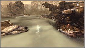 Przed sobą powinieneś teraz widzieć znacznie mniejszą wysepkę i do niej również musisz dotrzeć z pomocą opcji podwójnego skoku #1 - Etap 1 - Titan Graveyard (2) | Rozdział 10 | Solucja Castlevania Lords of Shadow - Castlevania: Lords of Shadow - poradnik do gry