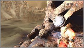 Po udanym lądowaniu ponownie skieruj się w lewo, przeskakując nad dziurą #1 - Etap 1 - Titan Graveyard (3) | Rozdział 10 | Solucja Castlevania Lords of Shadow - Castlevania: Lords of Shadow - poradnik do gry