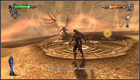 Po zaliczeniu scenki QTE przystąp do rytmicznego wciskania wyznaczonego przycisku #1 - Etap 2 - Fire Pinnacle | Rozdział 10 | Solucja Castlevania Lords of Shadow - Castlevania: Lords of Shadow - poradnik do gry