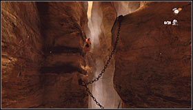 Przesuń się tu w prawo, wykonując skok w stronę krawędzi zlokalizowanych po prawej stronie #1 - Etap 3 - Fire Cemetery (1) | Rozdział 10 | Solucja Castlevania Lords of Shadow - Castlevania: Lords of Shadow - poradnik do gry