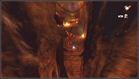 Przycisk A ponownie wciśnij dopiero po kilku sekundach lotu #1 - Etap 3 - Fire Cemetery (1) | Rozdział 10 | Solucja Castlevania Lords of Shadow - Castlevania: Lords of Shadow - poradnik do gry