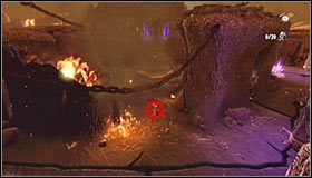 W celu odzyskania skradzionego ekwipunku będziesz musiał zniszczyć klatkę, w której schował się wspomniany potwór #1 - Etap 3 - Fire Cemetery (2) | Rozdział 10 | Solucja Castlevania Lords of Shadow - Castlevania: Lords of Shadow - poradnik do gry