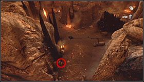 Przesuwaj wspomnianą statuę cały czas w lewo, do momentu, w którym zatrzyma się ona w pokazanym na pierwszym screenie miejscu #1 - Etap 3 - Fire Cemetery (3) | Rozdział 10 | Solucja Castlevania Lords of Shadow - Castlevania: Lords of Shadow - poradnik do gry