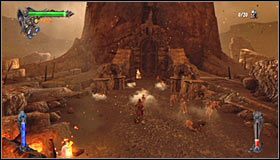 Ruszaj na północ i nie zapomnij o skorzystaniu z jednej ze znajdujących się w tej okolicy fontann życia #1 - Etap 3 - Fire Cemetery (3) | Rozdział 10 | Solucja Castlevania Lords of Shadow - Castlevania: Lords of Shadow - poradnik do gry