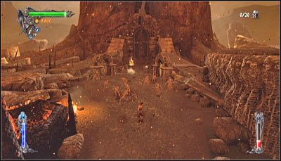 W celu zaliczenia wyzwania musisz w wyniku jednego powietrznego ataku zabić co najmniej 20 zombiaków - Etap 3 - Fire Cemetery (3) | Rozdział 10 | Solucja Castlevania Lords of Shadow - Castlevania: Lords of Shadow - poradnik do gry