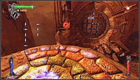 Pozostań przy pierwszym rzędzie, uderzając w kolejną płytę (góra) #1 - Etap 1 - Necromancers Abyss (1) | Rozdział 11 | Solucja Castlevania - Castlevania: Lords of Shadow - poradnik do gry