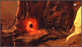 Możesz już wykonać podwójny skok w stronę nowo odblokowanej półki, która skrywana była za rozwiązaną przed chwilą zagadką #1 - Etap 1 - Necromancers Abyss (2) | Rozdział 11 | Solucja Castlevania - Castlevania: Lords of Shadow - poradnik do gry