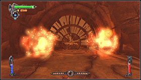 W celu dobicia nekromanty będziesz ponadto musiał zaliczyć jedną scenkę QTE #1 - Etap 1 - Necromancers Abyss (2) | Rozdział 11 | Solucja Castlevania - Castlevania: Lords of Shadow - poradnik do gry