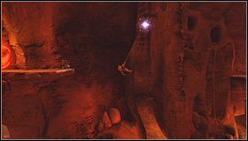 Od razu po skorzystaniu z portalu wykonaj w powietrzu drugi skok i złap się pobliskiego interaktywnego zaczepu #1 - Etap 1 - Necromancers Abyss (3) | Rozdział 11 | Solucja Castlevania - Castlevania: Lords of Shadow - poradnik do gry