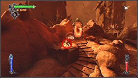 Podciągaj się z użyciem łańcucha, a po kilku chwilach dotrzesz do miejsca, w którym będziesz się mógł wspiąć na wyższą półkę - Etap 1 - Necromancers Abyss (4) | Rozdział 11 | Solucja Castlevania - Castlevania: Lords of Shadow - poradnik do gry