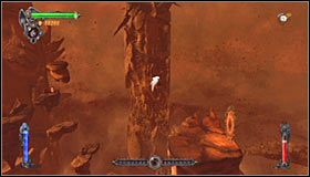 Jeżeli skok Ci się nie uda, to wylądujesz na dolnej półce, gdzie do zlikwidowania byłaby grupka żniwiarzy #1 (skorzystaj z portalu w celu wydostania się z tego miejsca) - Etap 1 - Necromancers Abyss (4) | Rozdział 11 | Solucja Castlevania - Castlevania: Lords of Shadow - poradnik do gry