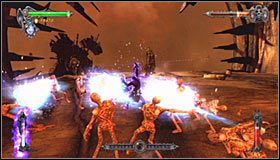 Drugą różnicą jest możliwość przyzywania przez tego nekromantę nie tylko słabych zombiaków, ale również żniwiarzy #1 - Etap 1 - Necromancers Abyss (4) | Rozdział 11 | Solucja Castlevania - Castlevania: Lords of Shadow - poradnik do gry