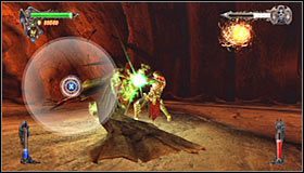 Musisz oczywiście walczyć do momentu, w którym boss zostanie podświetlony - Etap 1 - Necromancers Abyss (4) | Rozdział 11 | Solucja Castlevania - Castlevania: Lords of Shadow - poradnik do gry