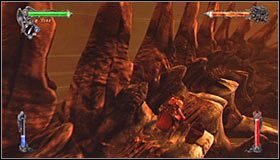 Po dotarciu na górę skieruj się w prawo, przeskakując na kolejne części kręgosłupa bossa #1 - Etap 2 - The Dracolich (1) | Rozdział 11 | Solucja Castlevania Lords of Shadow - Castlevania: Lords of Shadow - poradnik do gry