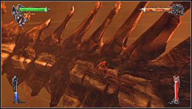 Przesuwaj się w lewo do momentu, w którym będziesz mógł ponownie przystąpić do łapania się wyżej położonych krawędzi #1 - Etap 2 - The Dracolich (1) | Rozdział 11 | Solucja Castlevania Lords of Shadow - Castlevania: Lords of Shadow - poradnik do gry