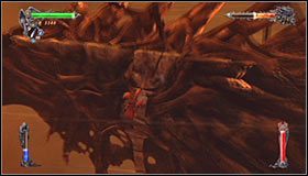 Po znalezieniu się w nowym miejscu przemieszczaj się w prawo, przeskakując na kolejne fragmenty kręgosłupa #1 - Etap 2 - The Dracolich (2) | Rozdział 11 | Solucja Castlevania Lords of Shadow - Castlevania: Lords of Shadow - poradnik do gry