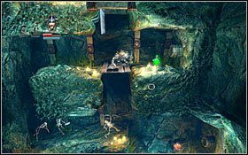 Na końcu drogi znajduje się punkt kontrolny #3 oraz zapadnia, której wciśnięcie otwiera przejście we wcześniej pominiętej ścieżce - Etap 2- Astral Hallways (2) | Opis przejścia Trine - Trine - poradnik do gry