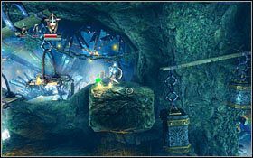 Znajdziesz tam punkt kontrolny #5 oraz zawieszone w powietrzu półki - Etap 2- Astral Hallways (2) | Opis przejścia Trine - Trine - poradnik do gry