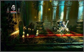 Aby móc kontynuować przygodę, musisz obniżyć znajdujący się nieco dalej most zwodzony i zablokować go skrzynią, by pozostał w poziomej pozycji (skrzynie ustaw na kolcach korzystając z telekinezy) - Etap 3- Wolvercote Catacombs (1) | Opis przejścia Trine - Trine - poradnik do gry