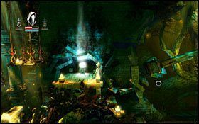 Gdy wszyscy zginą możesz wrócić do formy złodziejki i splądrować wszystkie zawieszone w powietrzu półki, poczym skierować się w prawa stronę, w kierunku punktu kontrolnego #3 - Etap 3- Wolvercote Catacombs (2) | Opis przejścia Trine - Trine - poradnik do gry