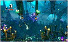 Po rozpoczęciu etapu skieruj się przed siebie, a będziesz świadkiem trzęsienia ziemi - Etap 5- Crystal Caverns (1) | Opis przejścia Trine - Trine - poradnik do gry