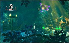 Po drugiej stronie dotrzesz do zerwanego mostu - Etap 5- Crystal Caverns (1) | Opis przejścia Trine - Trine - poradnik do gry