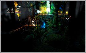 Opuszczając most dotrzesz do punktu kontrolnego #4 - Etap 6- Crypt of the Damned (2) | Opis przejścia Trine - Trine - poradnik do gry